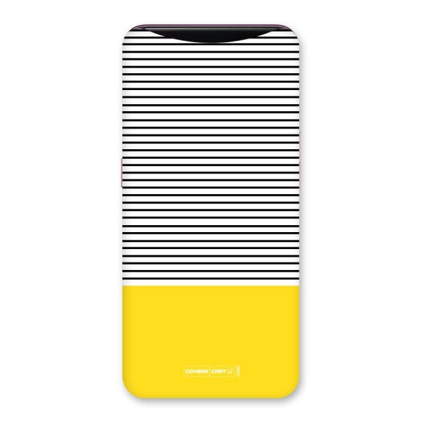 Bright Yellow Stripes Back Case for Oppo Find X