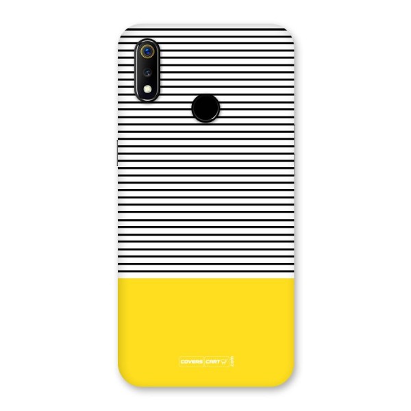 Bright Yellow Stripes Back Case for Realme 3