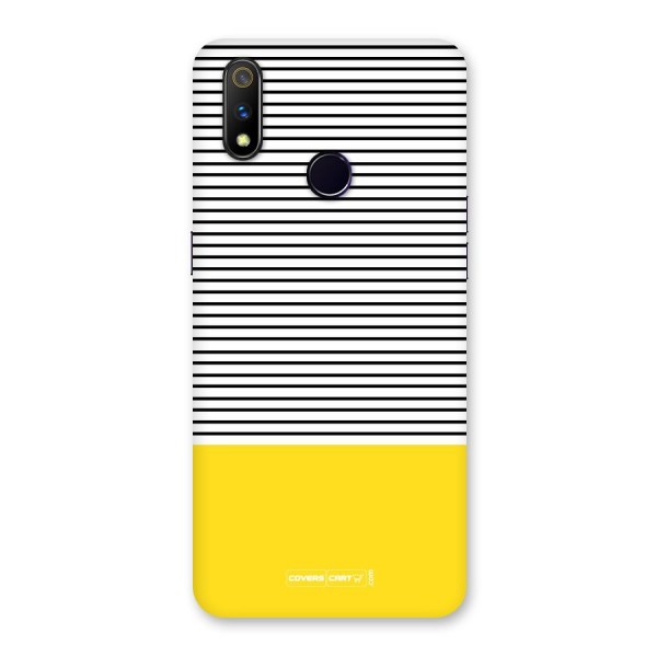 Bright Yellow Stripes Back Case for Realme 3 Pro