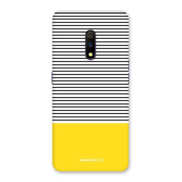 Bright Yellow Stripes Back Case for Realme X