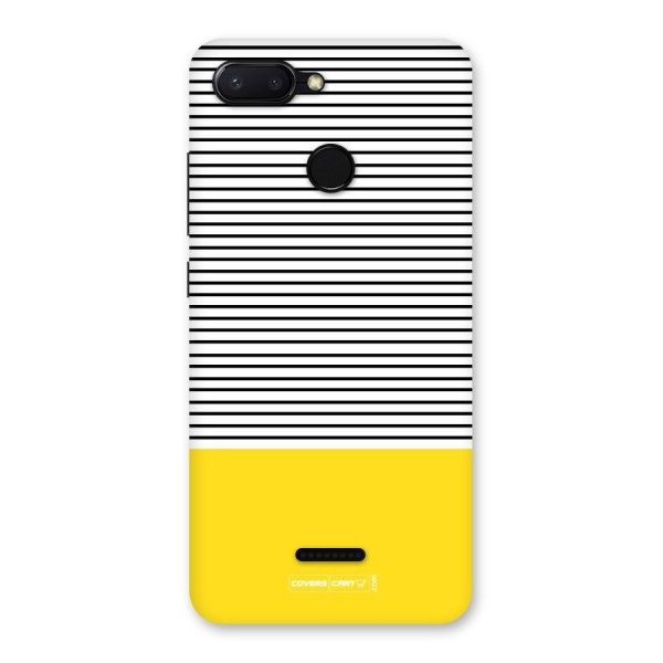 Bright Yellow Stripes Back Case for Redmi 6