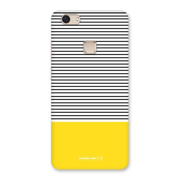 Bright Yellow Stripes Back Case for Vivo V7