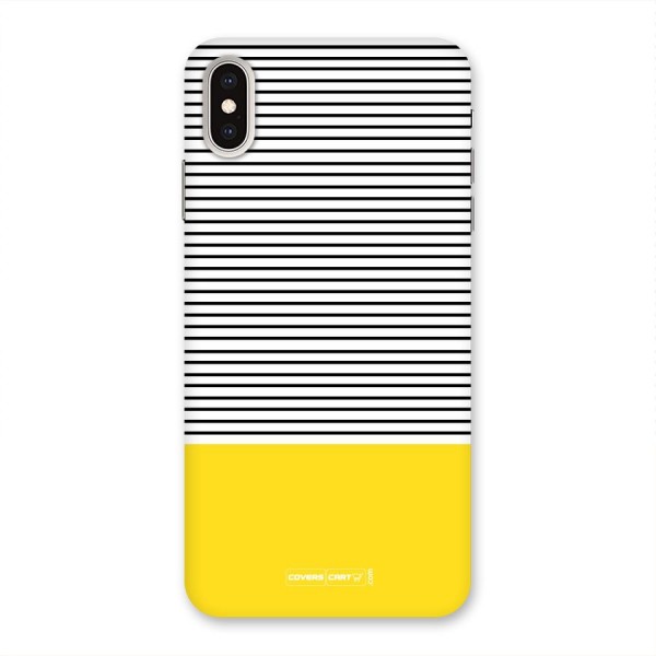 Bright Yellow Stripes Back Case for iPhone XS Max