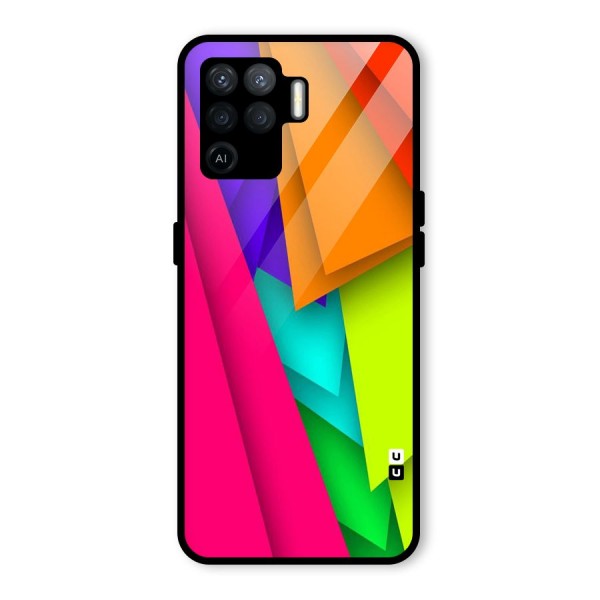 Bring In Colors Glass Back Case for Oppo F19 Pro