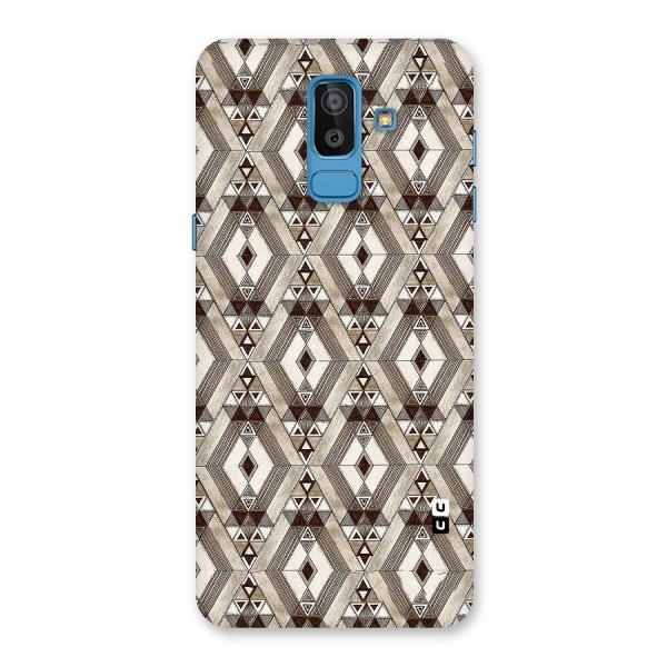 Brown Abstract Design Back Case for Galaxy On8 (2018)
