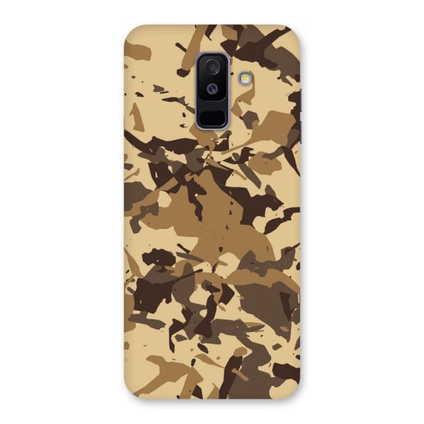 Brown Camouflage Army Back Case for Galaxy A6 Plus