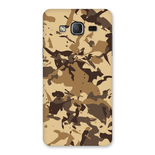 Brown Camouflage Army Back Case for Galaxy On7 2015