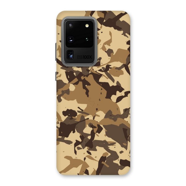 Brown Camouflage Army Back Case for Galaxy S20 Ultra