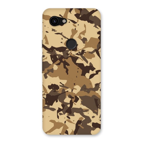 Brown Camouflage Army Back Case for Google Pixel 3a