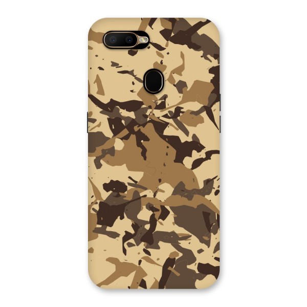 Brown Camouflage Army Back Case for Oppo A5s