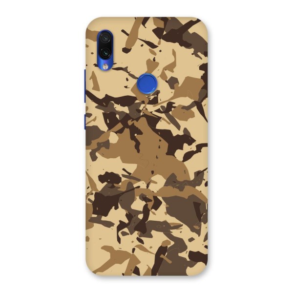 Brown Camouflage Army Back Case for Redmi Note 7S