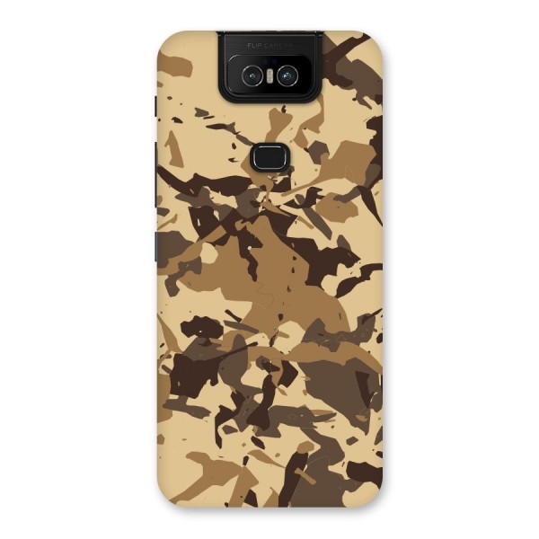 Brown Camouflage Army Back Case for Zenfone 6z