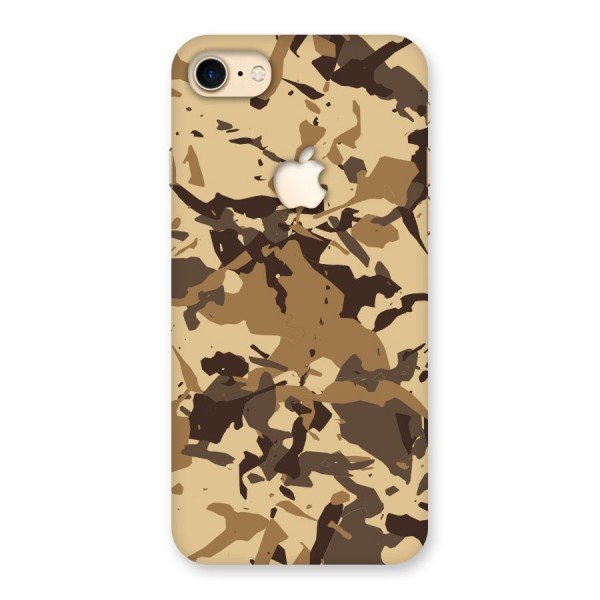 Brown Camouflage Army Back Case for iPhone 7 Apple Cut