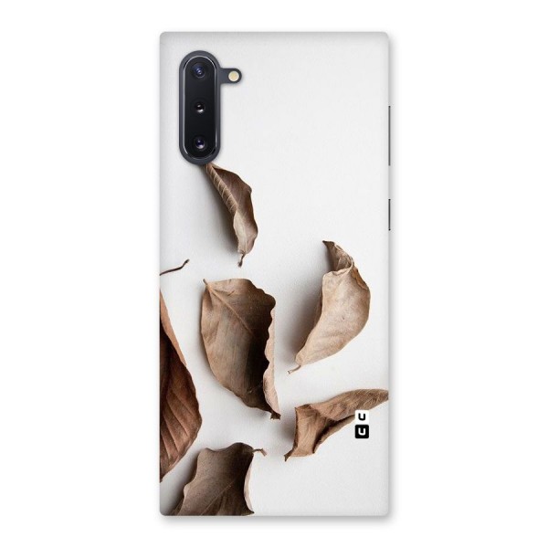 Brown Dusty Leaves Back Case for Galaxy Note 10