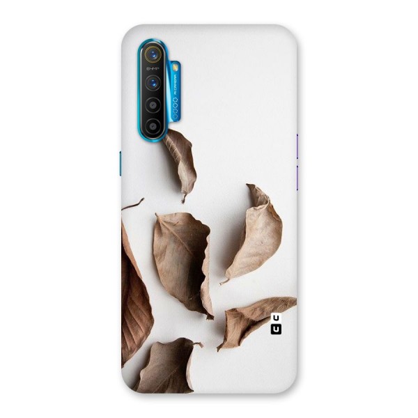 Brown Dusty Leaves Back Case for Realme XT