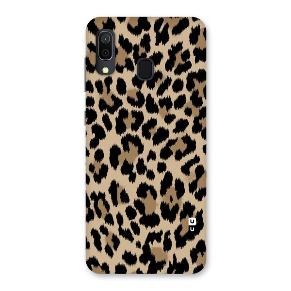 Brown Leapord Print Back Case for Galaxy A20