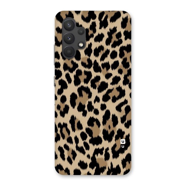 Brown Leapord Print Back Case for Galaxy A32