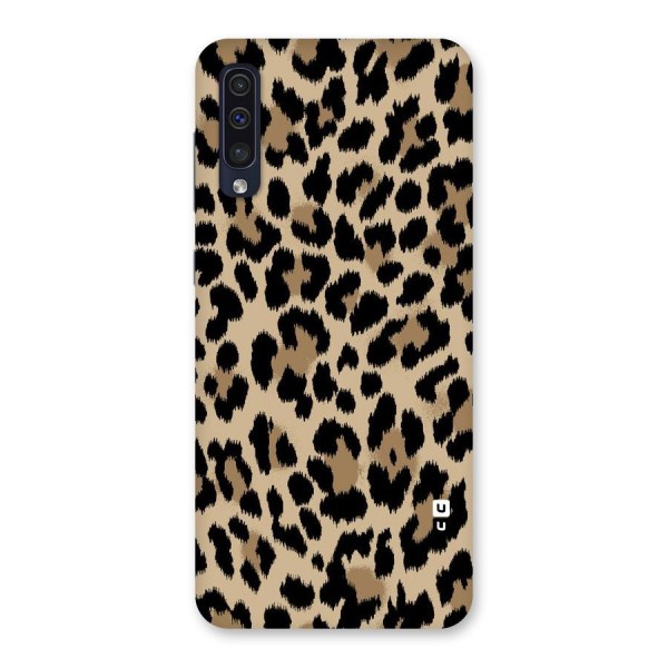 Brown Leapord Print Back Case for Galaxy A50