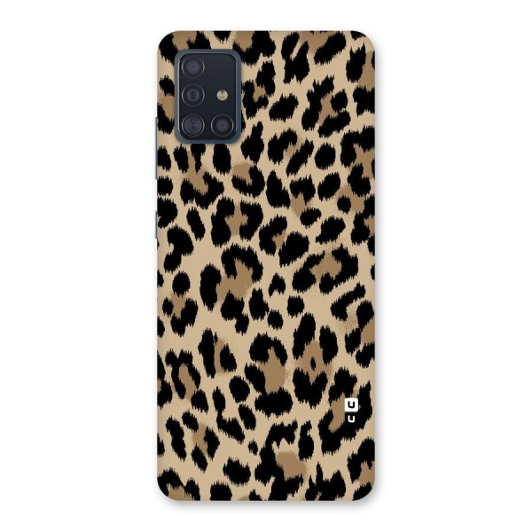 Brown Leapord Print Back Case for Galaxy A51