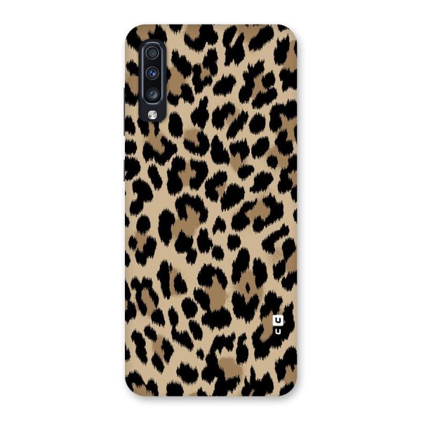 Brown Leapord Print Back Case for Galaxy A70