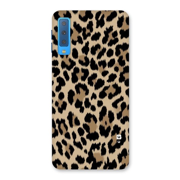 Brown Leapord Print Back Case for Galaxy A7 (2018)