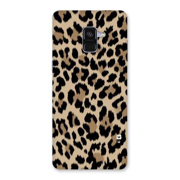 Brown Leapord Print Back Case for Galaxy A8 Plus