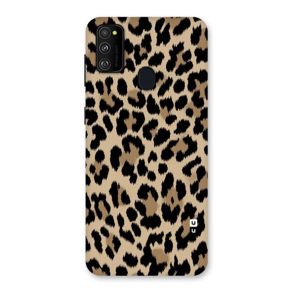 Brown Leapord Print Back Case for Galaxy M21