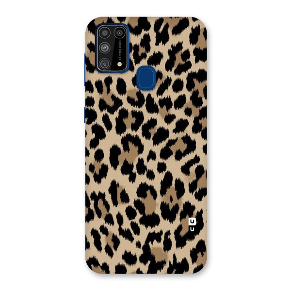 Brown Leapord Print Back Case for Galaxy M31