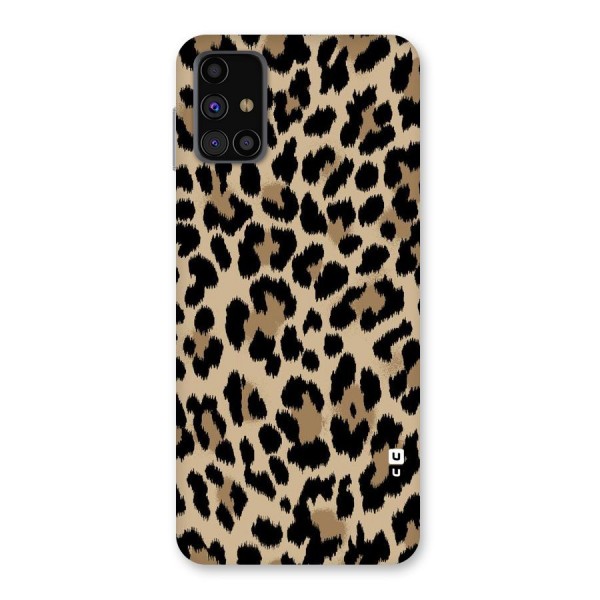 Brown Leapord Print Back Case for Galaxy M31s