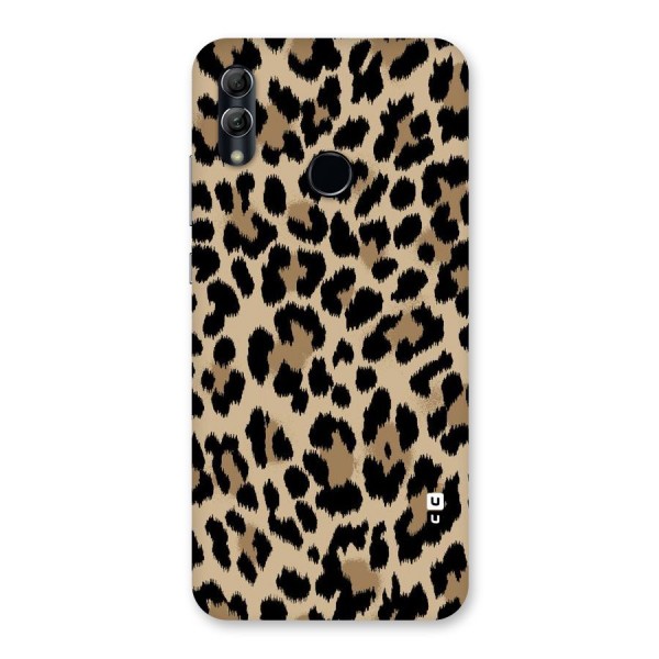 Brown Leapord Print Back Case for Honor 10 Lite