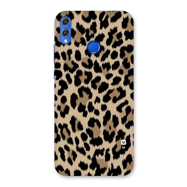Brown Leapord Print Back Case for Honor 8X