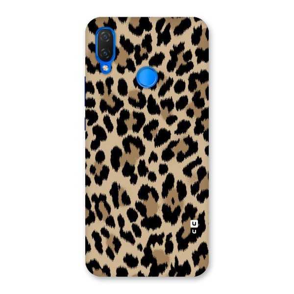 Brown Leapord Print Back Case for Huawei P Smart+