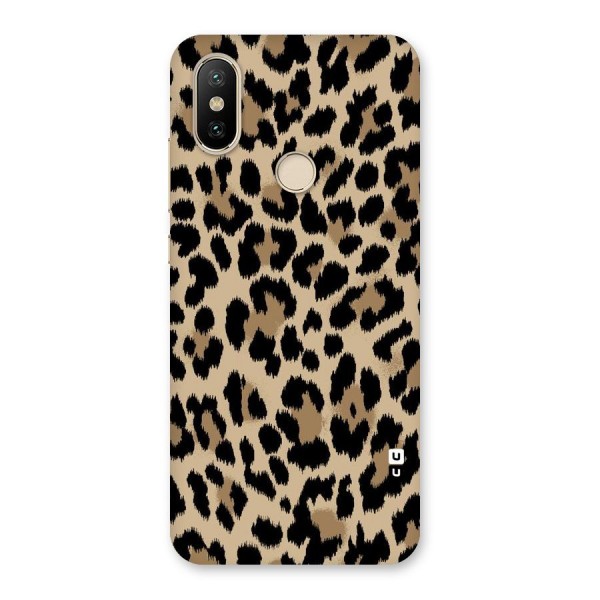 Brown Leapord Print Back Case for Mi A2