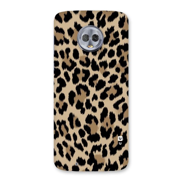 Brown Leapord Print Back Case for Moto G6