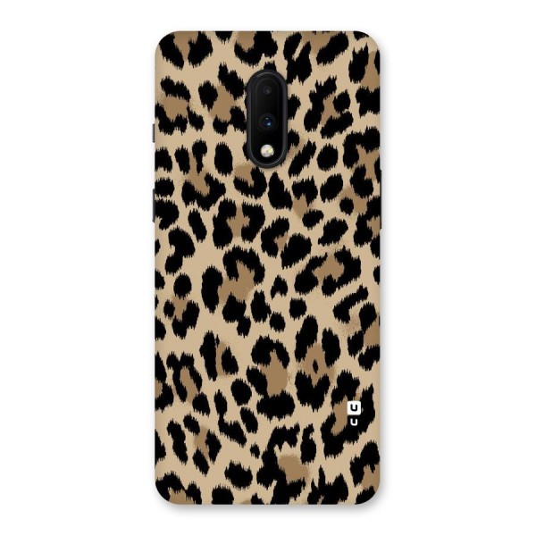 Brown Leapord Print Back Case for OnePlus 7