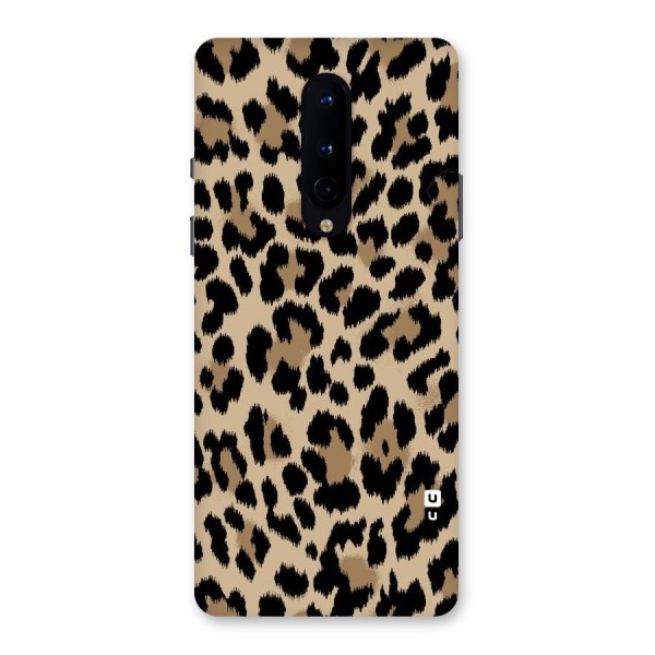 Brown Leapord Print Back Case for OnePlus 8