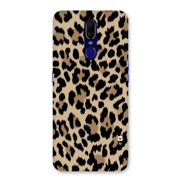 Brown Leapord Print Back Case for Oppo F11