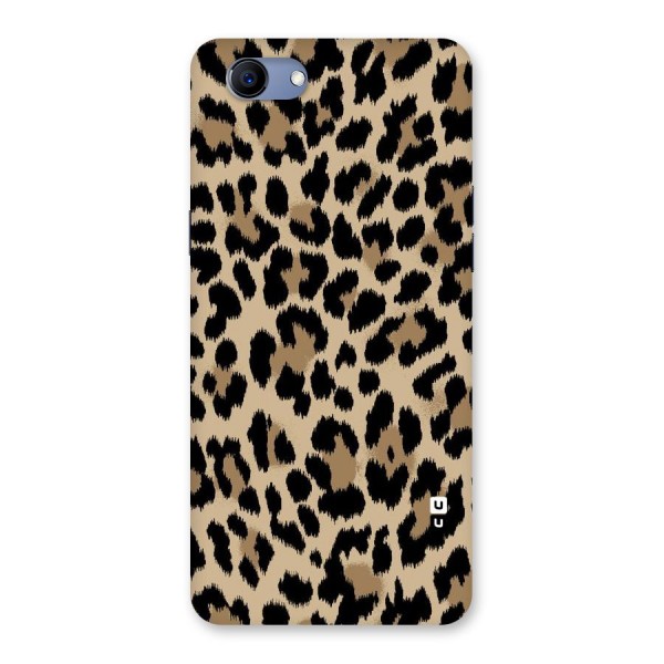 Brown Leapord Print Back Case for Oppo Realme 1