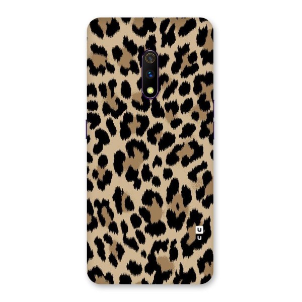 Brown Leapord Print Back Case for Realme X