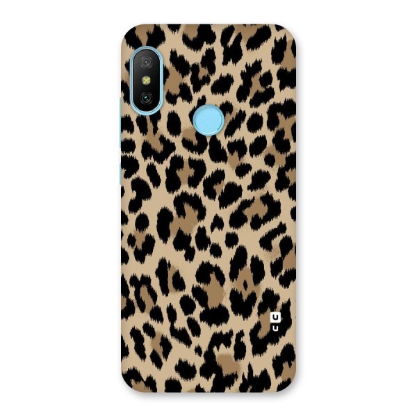 Brown Leapord Print Back Case for Redmi 6 Pro