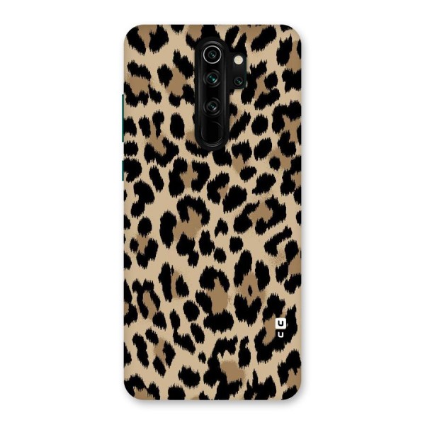Brown Leapord Print Back Case for Redmi Note 8 Pro