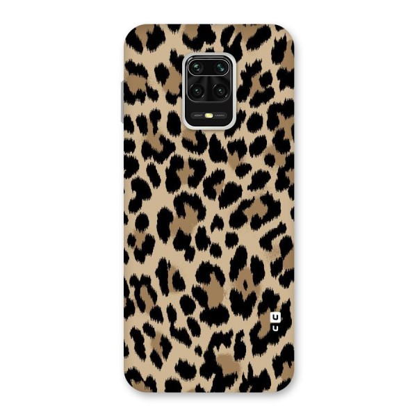 Brown Leapord Print Back Case for Redmi Note 9 Pro