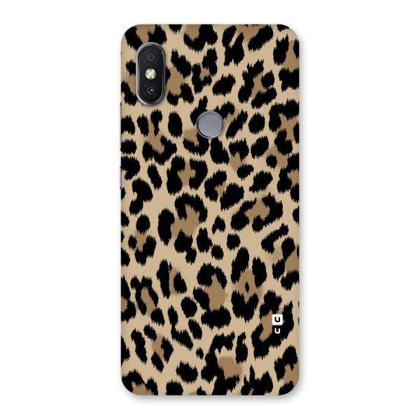 Brown Leapord Print Back Case for Redmi Y2