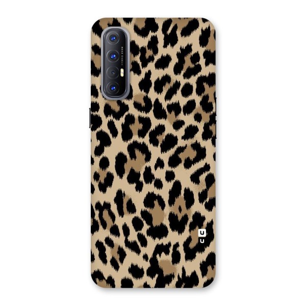 Brown Leapord Print Back Case for Reno3 Pro