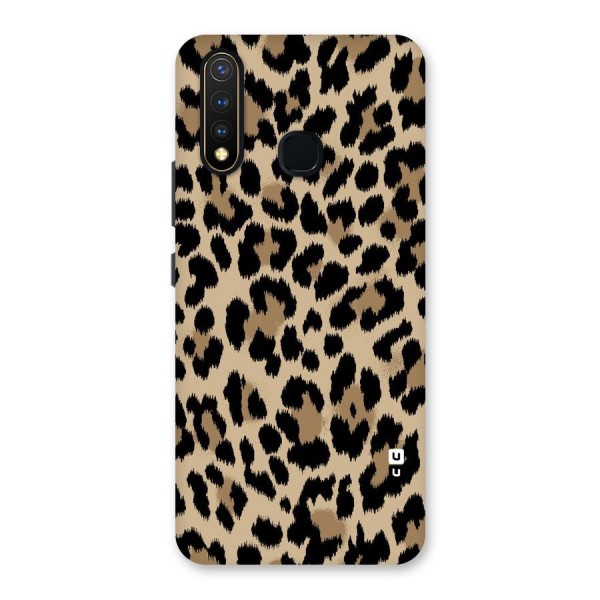 Brown Leapord Print Back Case for Vivo Y19