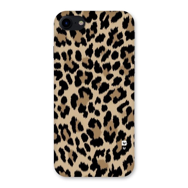 Brown Leapord Print Back Case for iPhone SE 2020
