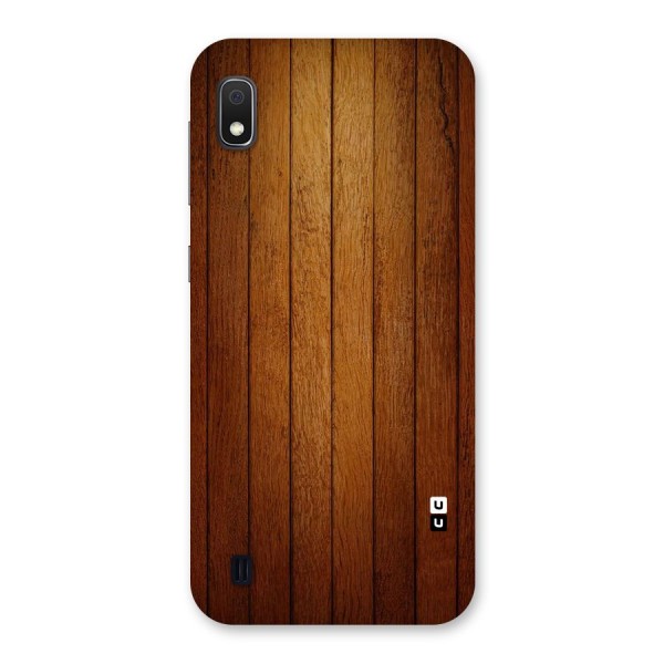 Brown Wood Design Back Case for Galaxy A10