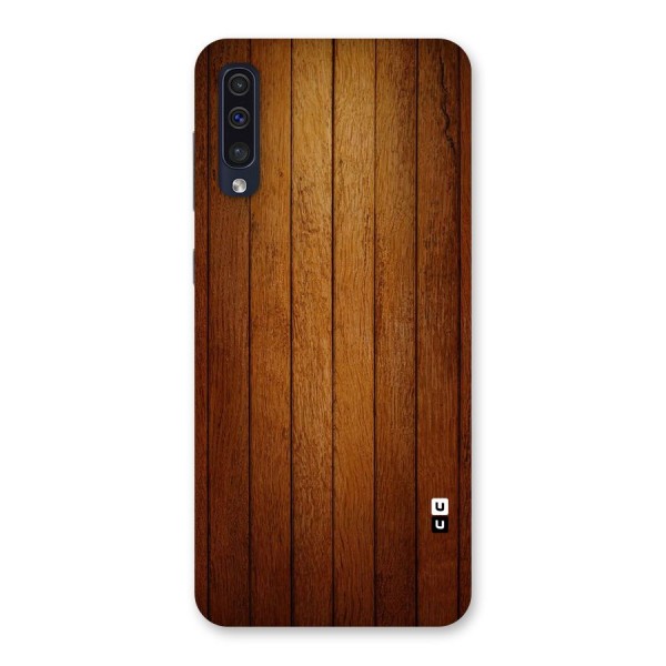 Brown Wood Design Back Case for Galaxy A50