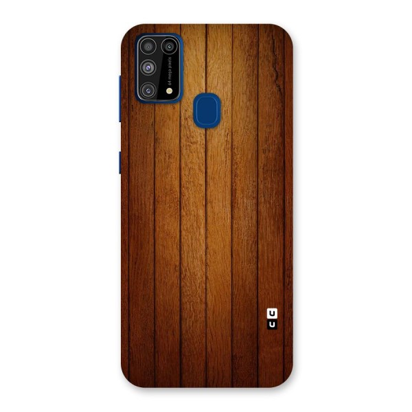 Brown Wood Design Back Case for Galaxy F41