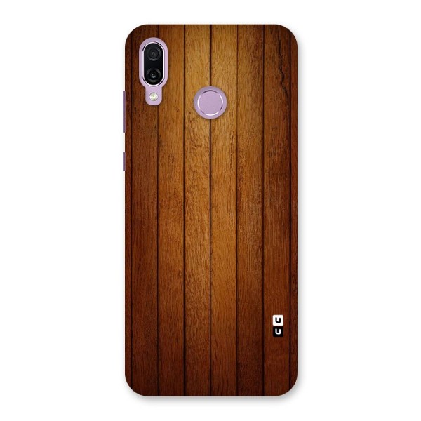Brown Wood Design Back Case for Honor Play